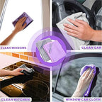 Longmann NorwexWindow Cleaning Cloth, Glass Cloth, Only Use Water, No Chemical Needed, Streaks Schatches Free, Just Add Water (Purple 1 Pack) - Image 5