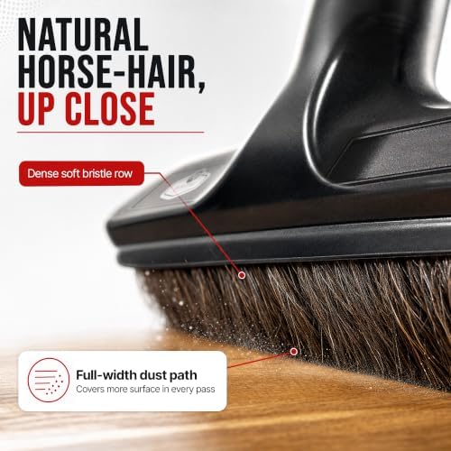 MP Maresh Products Floor Brush Attachments - Black, 12 inch with Wheels - Image 3