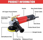 Wet Polisher with 4'' Diamond Polishing Pad Tools Kit, Variable Speeds, 860W/110V Wet Buffer, Low-noise Buffing Machine for Concrete / Stone Countertop, Floor Surface, Marble, Ceramic Tile - Image 2