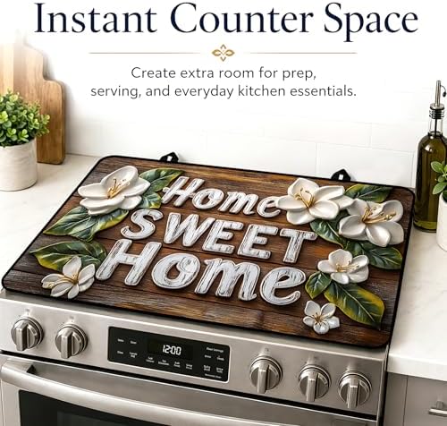 Stove Top Cover,28.5"L x 20.5"W,Heat Resistant Cooktop Protector Mat - Image 7