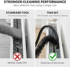 25" Flexible Dryer Vent Cleaner Kit - Household Cleaning Supplies, Refrigerator Appliance Long Coil Brush, Flexible Lint Remover, for Vacuum Hoses All 1-1/4" or 1-3/8" (32mm - 35mm) Vacuum - Image 3