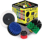 Drillbrush Wheel Cleaning Auto Scrubber Brush - Tile Grout Cleaner Tool by Drillbrush