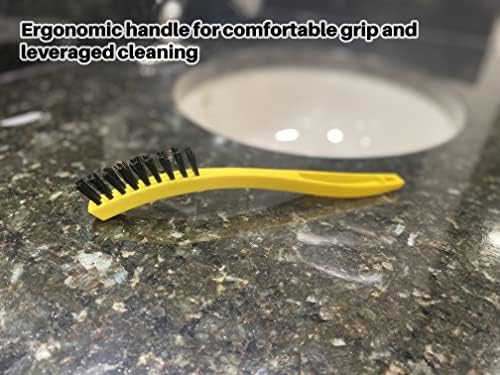 Rubbermaid Commercial Products Tile and Grout Brush, Black, Cleaning Scrubbing Brush, Multi-Surface for Grout, Bathrooms, Kitchens, Countertops, 8.5" (Pack of 2) - Image 5
