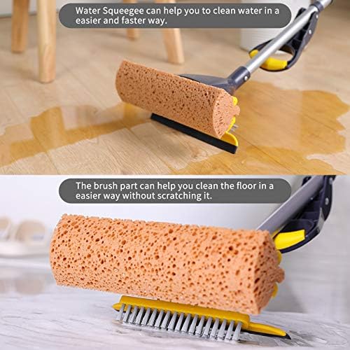 Yocada Sponge Mop Home Commercial Use Tile Floor Bathroom Garage Cleaning - Image 3