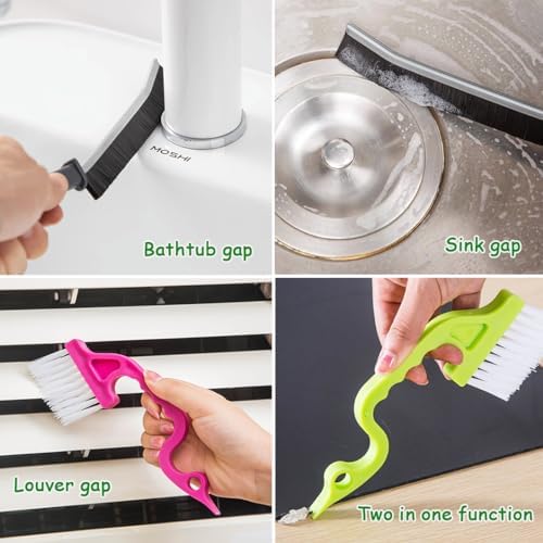 12Pcs Small Crevice Gap Cleaning Brushes, Groove Detail Brush Cleaner Tools - Image 3