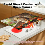 Heat-resistant Stove Top Cover - 28.5" X 20.5" Cooktop Protector Covers, Scratch-resistant Washable Pad Kitchen Countertop Mat (Cat, 28.5" x 20.5") - Image 3