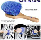 Wontolf 62'' Car Wash Brush with Long Handle, Scratch-Free Soft Bristles Sturdy Car Wash Mop Kit, Complete Car Cleaning Brush Kit Wash Mitt Towel Windshield Squeegee Wheel Tire Brush for Car Truck RV - Image 5