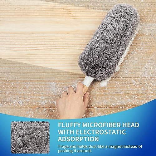 MR.SIGA Lint Free Microfiber Duster, Washable Duster for Household Cleaning - Image 3
