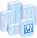 100 Pack Duster Refills Only, Microfiber Replacement Heads for Blinds, Blue by LYASILGC