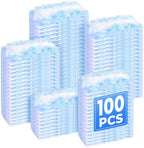 100 Pack Duster Refills Only, Microfiber Replacement Heads for Blinds, Blue by LYASILGC