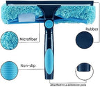 9pcs 11" Window Squeegee & Microfiber Scrubber 2-in-1 Cleaning Tool - Image 4