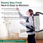 50 High-Efficiency Replacement Vacuum Bags – Compatible with ProTeam Commercial Backpack Vacuums 6QT, Part # 100431 - Easy Installation - (50-Bags) by Think Crucial - Image 5