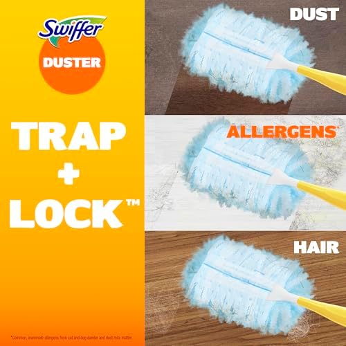 Dusters Refill for Cleaning, Feather & Microfiber Duster Disposable Alternative, for Dusting Furniture, Blinds, Ceiling Fans, Walls, Helps Remove Allergens, New Lemon Scent, 18ct - Image 4