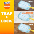 Dusters Refill for Cleaning, Feather & Microfiber Duster Disposable Alternative, for Dusting Furniture, Blinds, Ceiling Fans, Walls, Helps Remove Allergens, New Lemon Scent, 18ct - Image 4