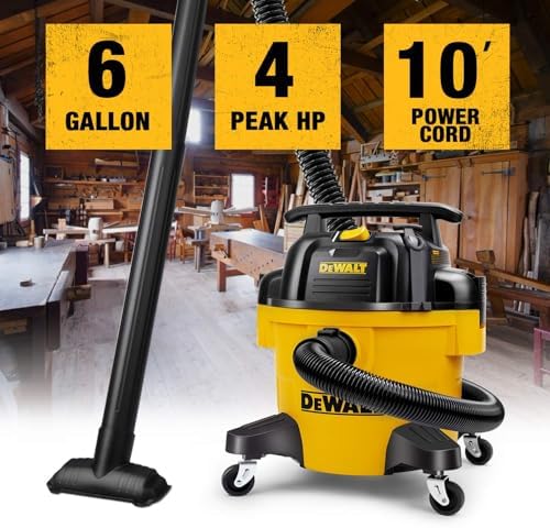 DEWALT DXV06PZ 4 Peak HP Shop Vacuum Wet/Dry, 6 Gal Shop Vac with Blower - Image 2