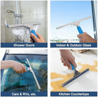 18” Professional Squeegee for Window Cleaning with 12” Replacement Blades - Image 4