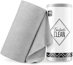 Fantasticlean Microfiber Cleaning Cloth Roll- 40 Sheets, 12" x 12" (Grey) by Fantasticlean