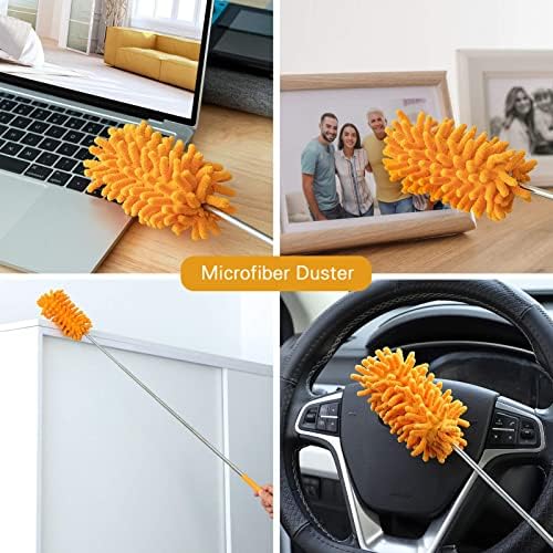 10 Pcs Venetian Window Blind Cleaner Duster Tool Set, Mini Blind Cleaner Duster Brush, Hand Held Air Conditioner Shutters Duster, Dirt Cleaner for Blind, Fan, Air Conditioner, Window Groove Gap(Green) - Image 6