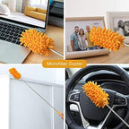 10 Pcs Venetian Window Blind Cleaner Duster Tool Set, Mini Blind Cleaner Duster Brush, Hand Held Air Conditioner Shutters Duster, Dirt Cleaner for Blind, Fan, Air Conditioner, Window Groove Gap (Blue) - Image 6
