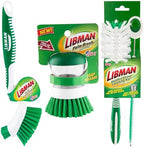 Libman Bottle & Dish Kitchen Brush Kit with Straw Cleaner, 4 Brush Styles by TheLibmanCompany