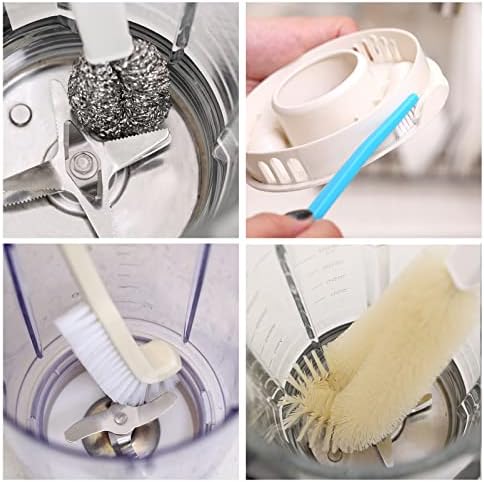 Portable Blender Cleaning Brush Set of 4, Long Handle Bottle Cleaning Brushes with Hanging Holes for Water Bottles, Blender Cups, Lids, Edges and Kitchen Cleanup - Image 5