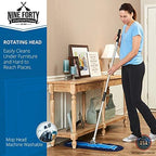 Nine Forty 18" Premium Nylon Dust Mop- Heavy Duty Mop Head for Industrial, Commercial, and Residential Cleaning - Dry Floor Duster for Hardwood Surfaces and Commercial Applications - Blue - Image 3
