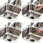 Drain Snake, Drain Clog Remover - Gutter Cleaning Tools Drain Cleaner for Toilet Sewer Shower Kitchen Bathroom Tub Clogged Drains Opener Cleaning Tool, Flexible Grabber Claw Pick Up Reacher (79 inch) - Image 6