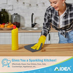 AIDEA Microfiber Cleaning Cloth Grey 12PK, Microfiber Towels,11.5×11.5" - Image 5