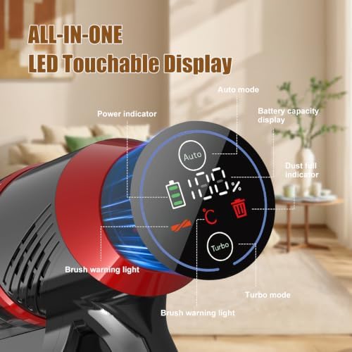 Stick Cordless Vacuum Cleaners for Home 3 Suction Modes HEPA VA007 - Image 7