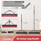 TidyBliss 24” Large Push Broom Outdoor Heavy Duty with 63” Long Handle - Image 4