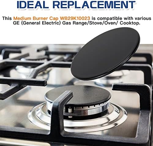 WB29K10023 Medium Burner Cap Replacement for GE Gas Range/Stove 2 Pack - Image 2