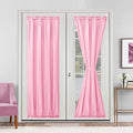 Hiasan French Door Curtains Privacy, Light Pink, 24W x 72L, 1 Panel by Hiasan