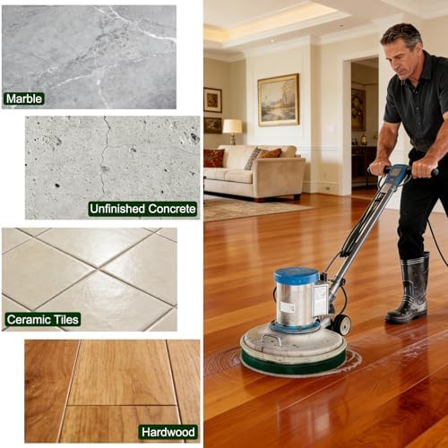 12" Cleaning Orbiter Pads - Commercial Floor Buffer Pads for Hardwood Floor Maintenance, Scrubbing, Polishing & Stripping - Compatible with Orbiter Machines (Green) - Image 4