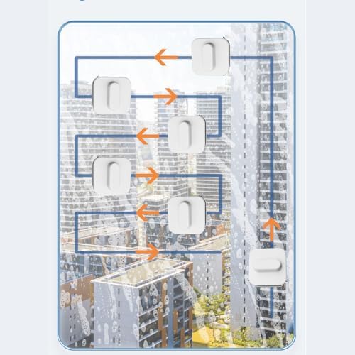 POCREATION Magnetic Window Cleaner, Double Sided Adjustable High Rise Tool with Ultra Fine Fiber Cloth and Silicone Squeegee, for 3 to 10mm Thickness Glass (D0310 (3-10mm)) - Image 4