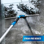 Unger Professional Connect and Clean 18” Grip Swivel Window, Glass Squeegee, and 8’ Pole, 180-Degree Pivoting Handle with Lock, Cleaning Supplies for Streak-Free Results - Image 4
