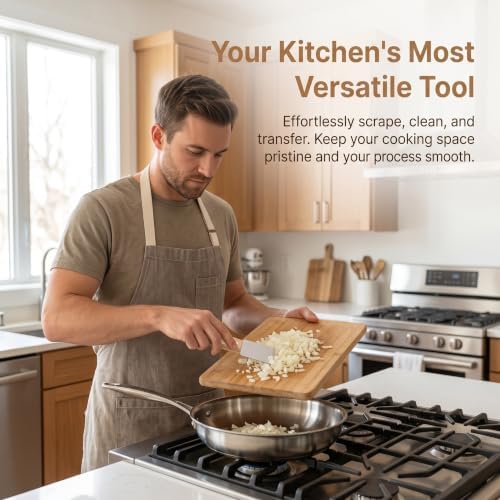Ipetboom 2pcs Oven Scraper Stainless Steel Cleaning Shovel Wooden Handle - Image 7