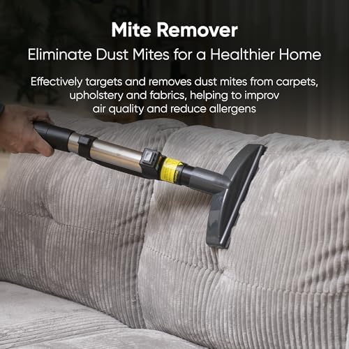 Dapper Commercial Carpet and Upholstery Extractor Cleaning Machine with Steam, Spray-Vacuum, & Mite Remover. 2.5 Gal Tank — Designed for Deep Cleaning. Dual Separate Circuit Power Cords - Image 3