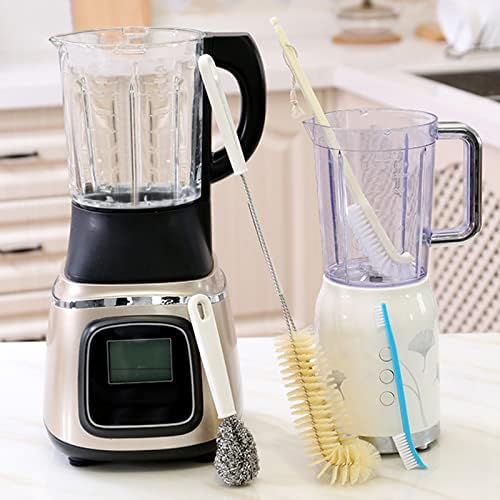Portable Blender Cleaning Brush Set of 4, Long Handle Bottle Cleaning Brushes with Hanging Holes for Water Bottles, Blender Cups, Lids, Edges and Kitchen Cleanup - Image 2