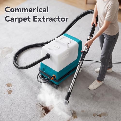 Commercial Carpet Cleaner Machine With Steam 2.4 Gal, 356°F - Image 2
