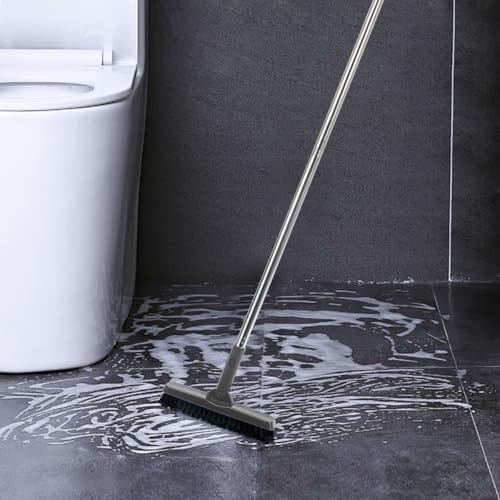 CELOX Grout Brush with Long Handle, 180°Rotation Tile Grout Cleaning Brush, Gray - Image 7
