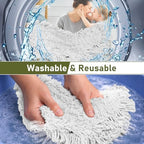 36" Commercial Dust Mop Pads Refills: Reusable Mop Head Replacement - Image 6