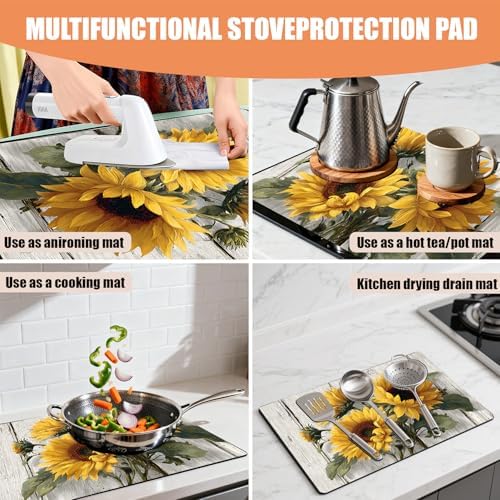 28"x20" Anti-Slip Electric Stove Top Cover - Image 3