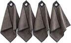 Remooble 4 Pack Magnetic Microfiber Cleaning Cloth Dry Erasers for Whiteboards - Towel Hangs on Metal Edged White Boards, Glassboards, and Blackboards Washable - 10'' X 10'' by remooble
