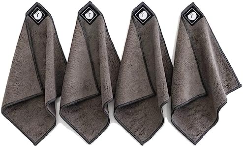 Remooble 4 Pack Magnetic Microfiber Cleaning Cloth Dry Erasers for Whiteboards - Towel Hangs on Metal Edged White Boards, Glassboards, and Blackboards Washable - 10'' X 10'' by remooble