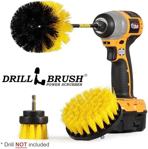 Bathroom Scrubber Brushes - Drill Scrub Brush Attachment - Bathroom Mirror - Image 4