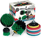 Drillbrush Kitchen Cleaning Supplies - Stove & Oven Rack Cleaning Brush Kit by Drillbrush