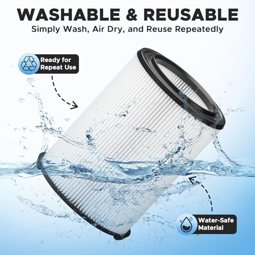 2 Pack VF4000 Replacement Filter for Rigid Shop Vac Filters - Image 6