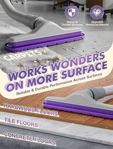 Replacement Floor Brush for ProTeam 101446, 15 Inch Nylon Floor Tool,Purple - Image 3