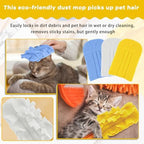 3 Pcs Reusable Duster Refills Washable Pads, White, Blue, Yellow - Image 4