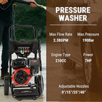 HoldwellS PSI3400 Commercial Gas P*ressure Washer, 2.6GPM w/ 210CC Engine - Image 2